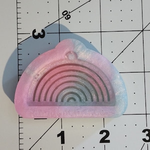 Rainbow silicone mold. Keychain mold