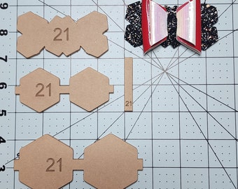 Hair bow template, Acrylic hair bow template/ mdf hair bow template.