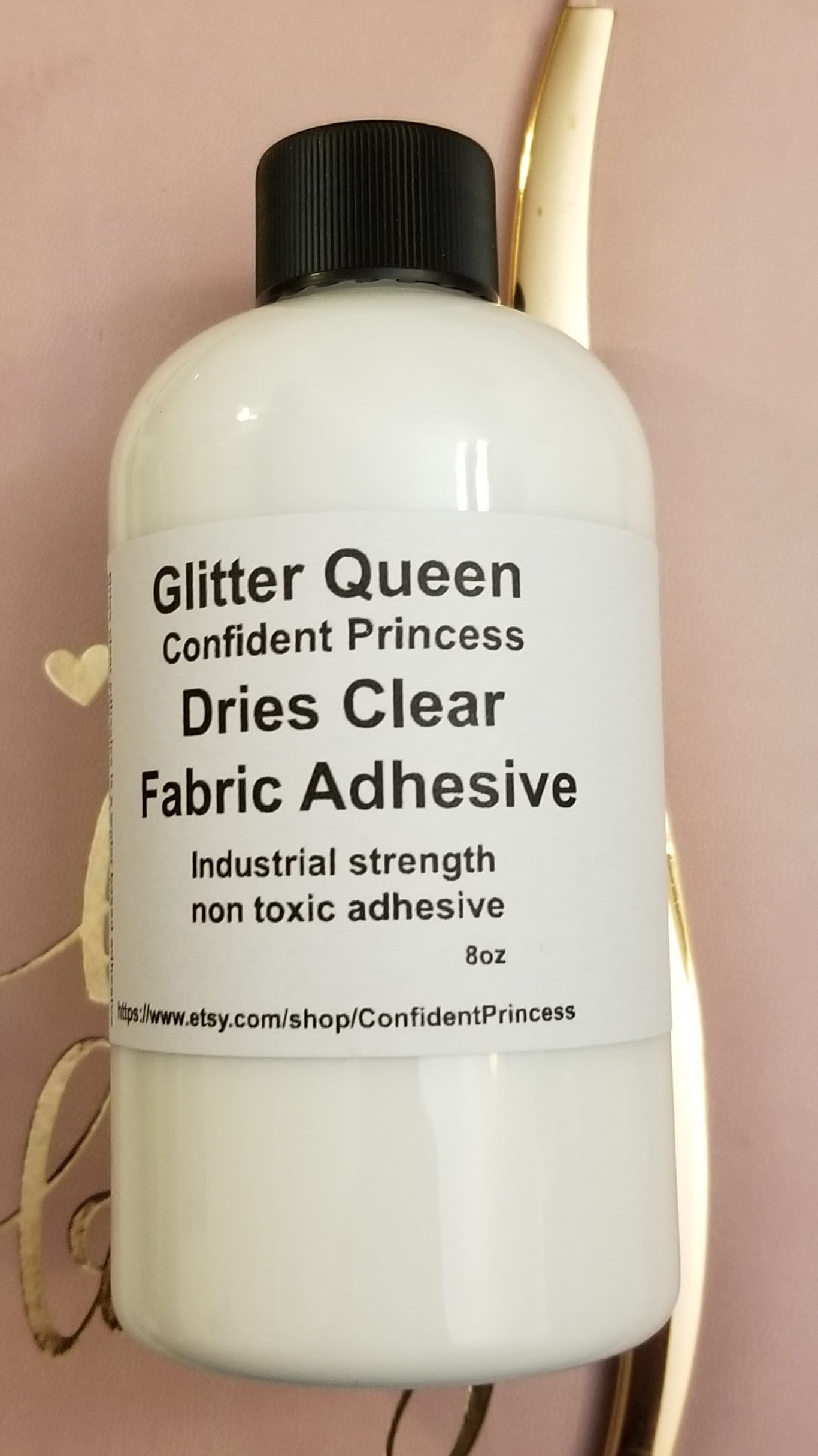 Art Glitter Glue Designer Dries Clear Adhesive 2 oz with Ultra Fine Metal Tip