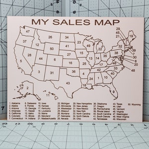 Mapa de vendas. Mapa de vendas reutilizável