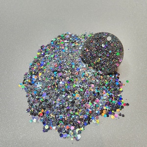 Unicorn Tears lösungsmittelbeständiger holografischer Polyester chunky Glitter Mix