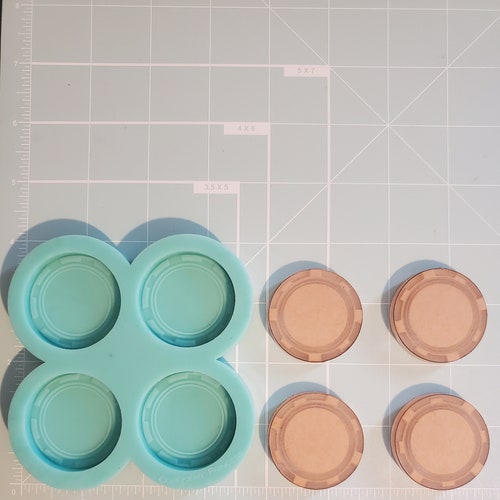 Poker Chips Silicone Mold by Sugar Delites MOL329 Etsy