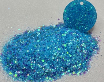 Ocean Waves solvent resistant polyester glitter mix