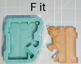 F It, F Off, F U, silicone mold, keychain mold, silicone mold, handmade silicone mold