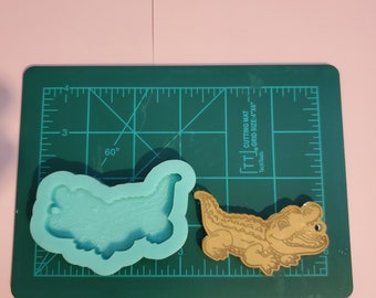 Alligator/crocodile keychain silicone mold, silicone mold