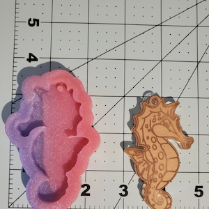 Seahorse silicone keychain mold