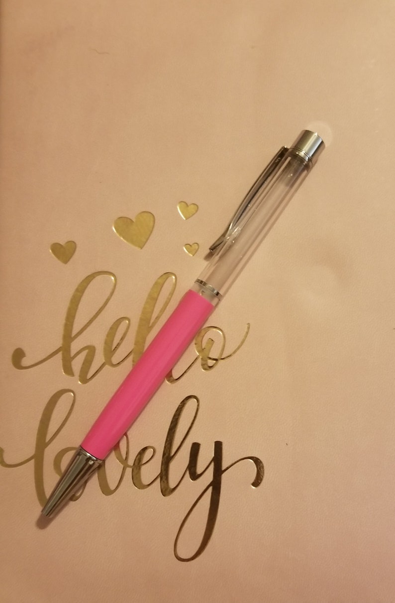 Floating Fillable Glitter Pens Hot Pink Glitter Pens Etsy