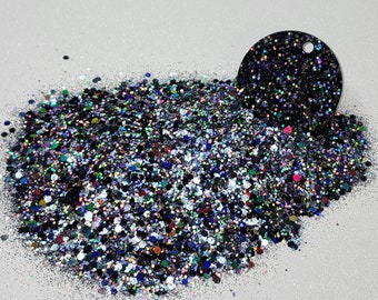 Black Jack solvent resistant polyester glitter mix