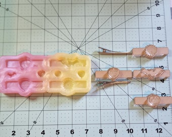 Halloween silicone hair barrette mold