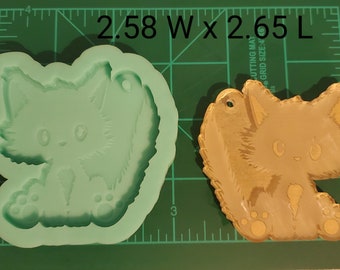 Kitten silicone mold, keychain mold