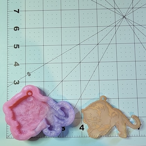 Panther silicone mold. Keychain mold
