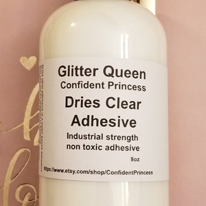 Dries clear adhesive 8oz