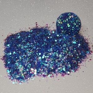Mermaid Dream lösungsmittelbeständiger Polyester chunky Glitzer Mix