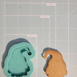 Gnome badge reel silicone mold