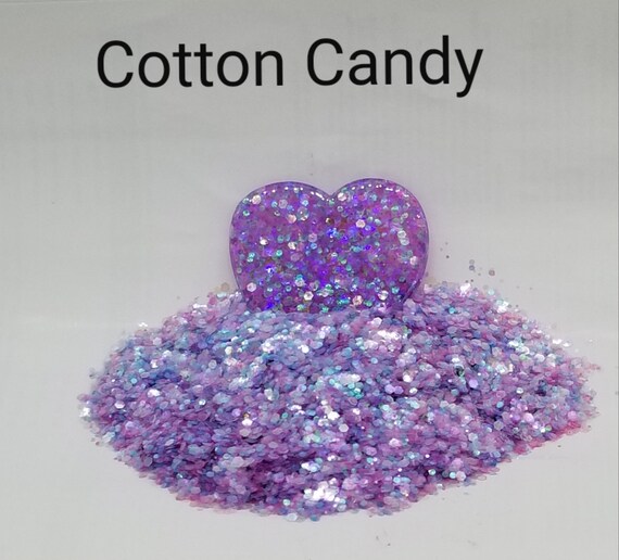 COTTON CANDY Chunky Glitter Mix, Loose Glitter, Polyester Glitter, Solvent  Resistant, Premium Quality Glitter 1 oz - 2114