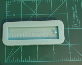 Explicit language molds, silicone keychain mold, keychain mold