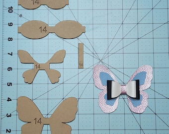 Hair bow template, Acrylic hair bow template/ mdf hair bow template.