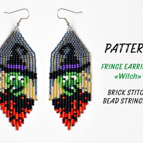 Witch Hat with Fringe Earrings main image 0