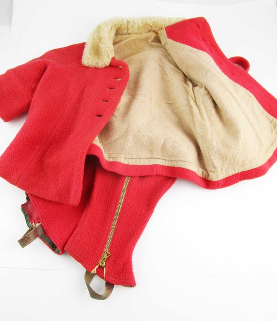 Vintage 1940s Little Girl's Winter Ensemble - Sno… - image 8