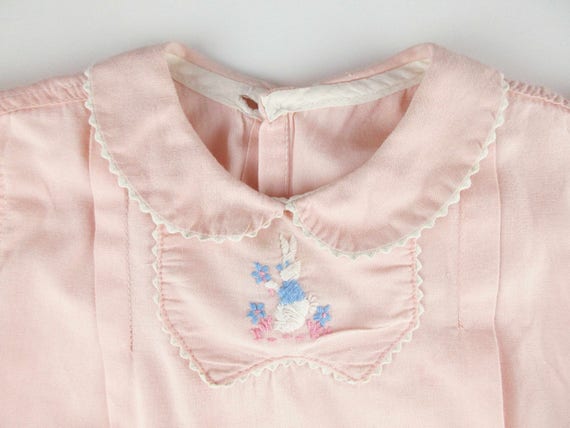 Vintage 1950s Little Girl's Jumper - Cotton - Sal… - image 5