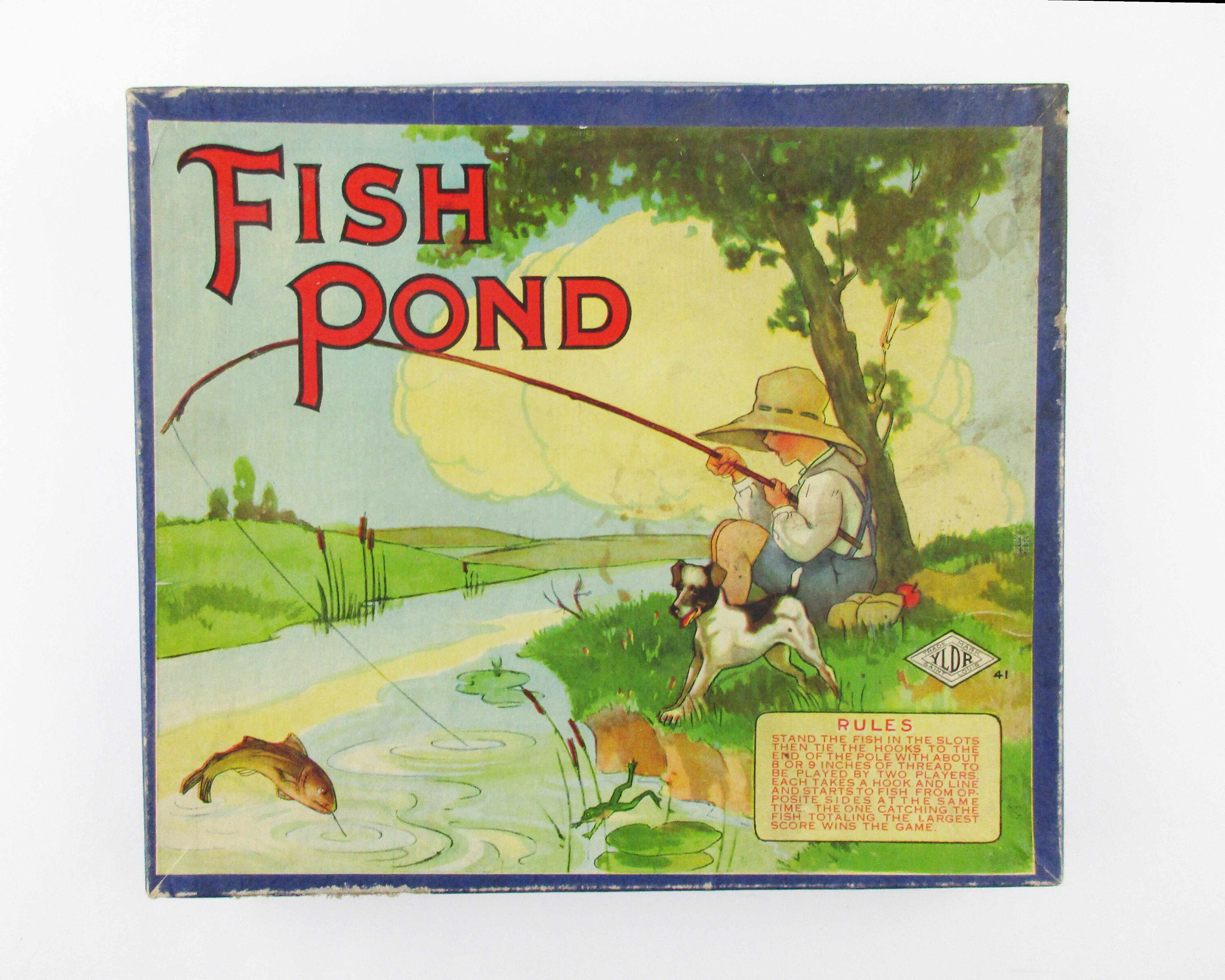 Vintage 'fish Pond' Game Cardboard Full Color Etsy UK