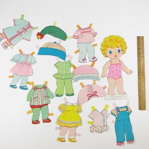 Fun With Paper Dolls - 1969 &#39;Bundle of Love&#39; Paper Doll From Uneeda Doll Co., Inc. - Full Color Outfits - 10&quot; Paper Doll - FREE Shipping