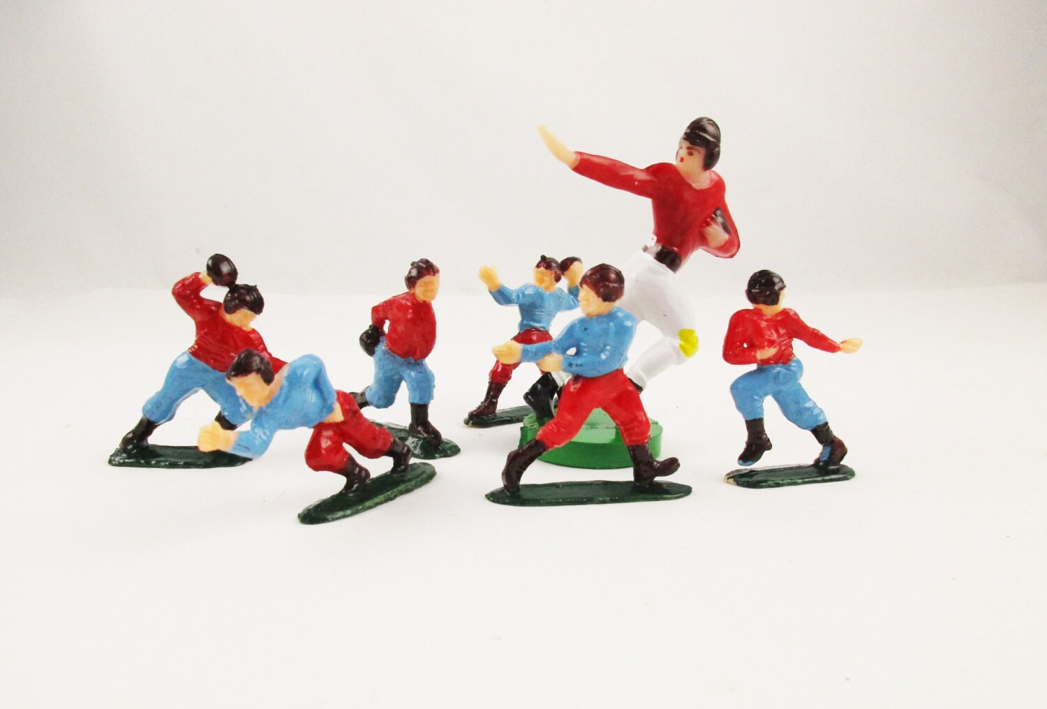 small plastic football figures