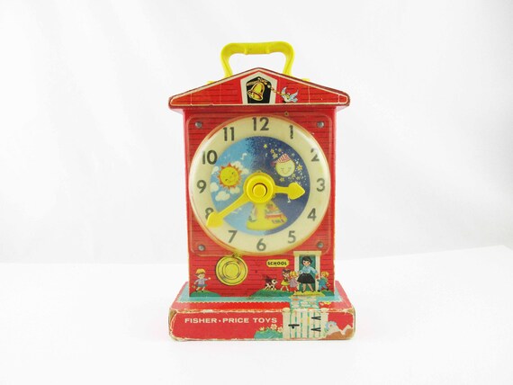 fisher price music box teaching clock 998