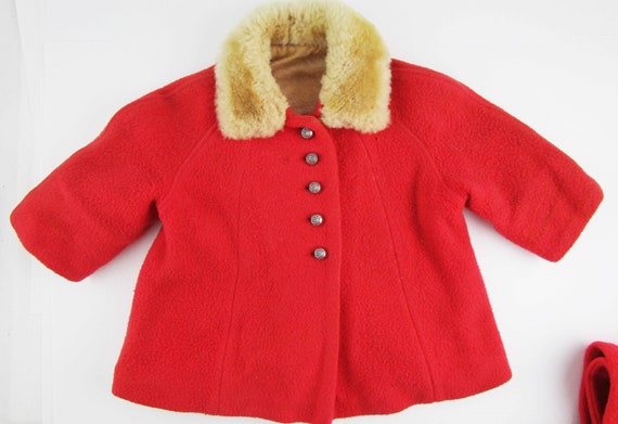 Vintage 1940s Little Girl's Winter Ensemble - Sno… - image 3