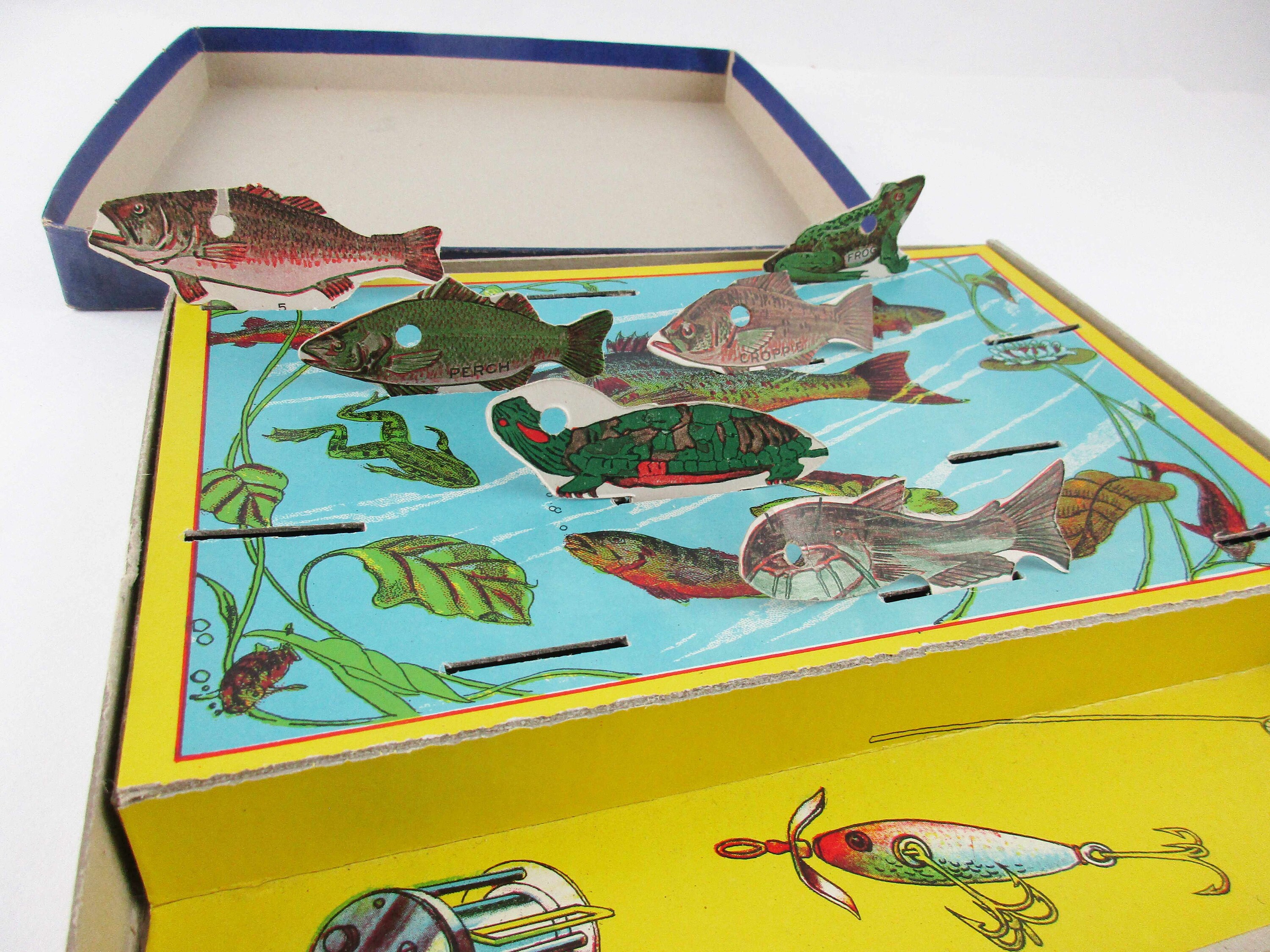 Vintage 'fish Pond' Game Cardboard Full Color Etsy UK