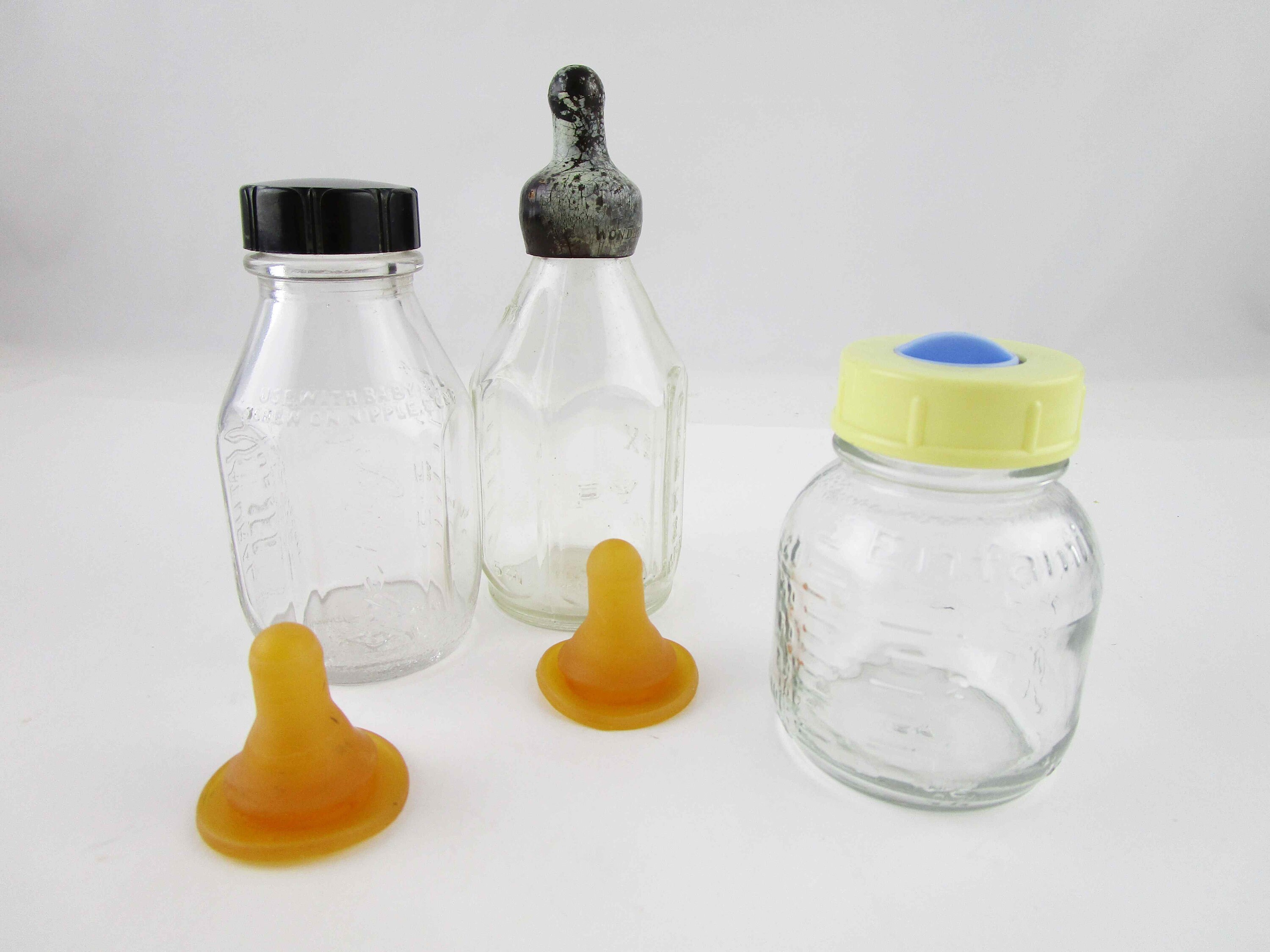 Collection of Vintage Baby Bottles - 