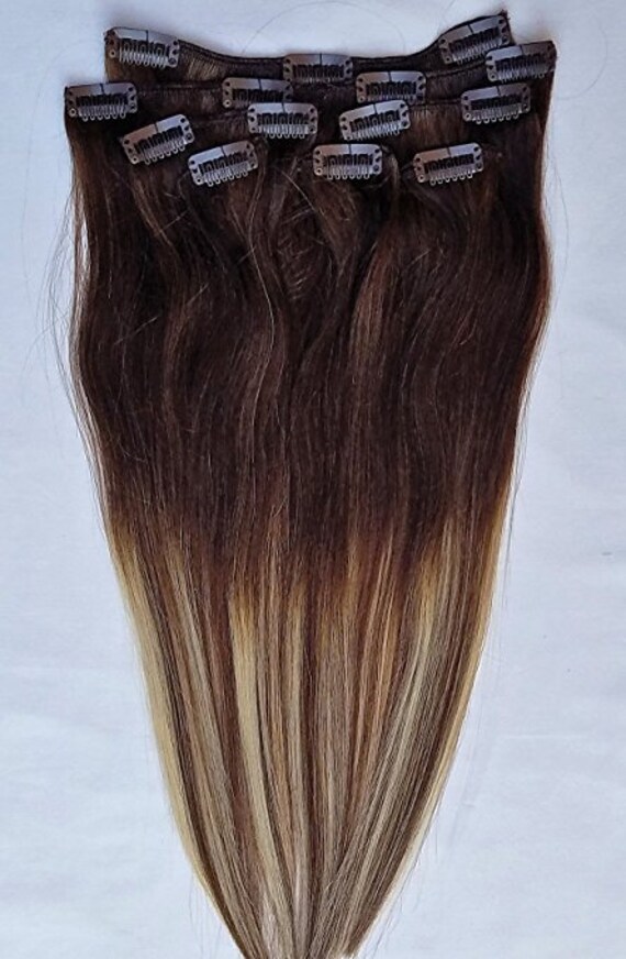 18 Ombre Balayage Clip in Hair Extensions Real Human Hair - Etsy 18 Ombre Balayage Clip in Hair Extensions Real Human Hair - Etsy