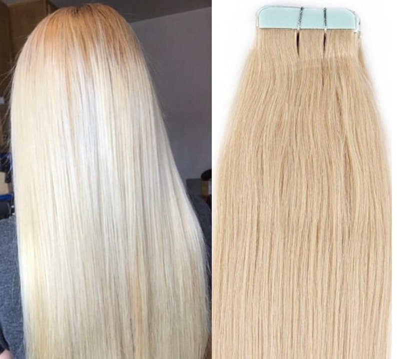 Hair Faux You 18 Tape In Hair Extensions Remy Human Hair Etsy