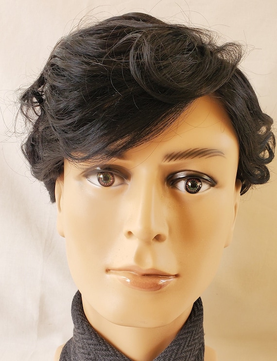 6 Mens Toupee 100 Human Hair 8X10 French Lace Hairpiece 1B off