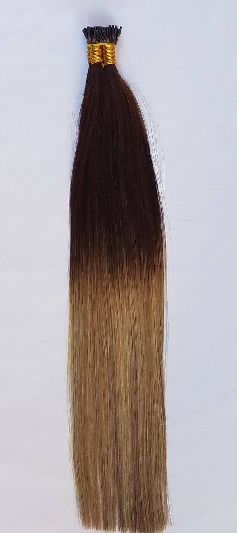 18 Remy Straight Pre Bonded I Tip Human Hair Extensions Etsy