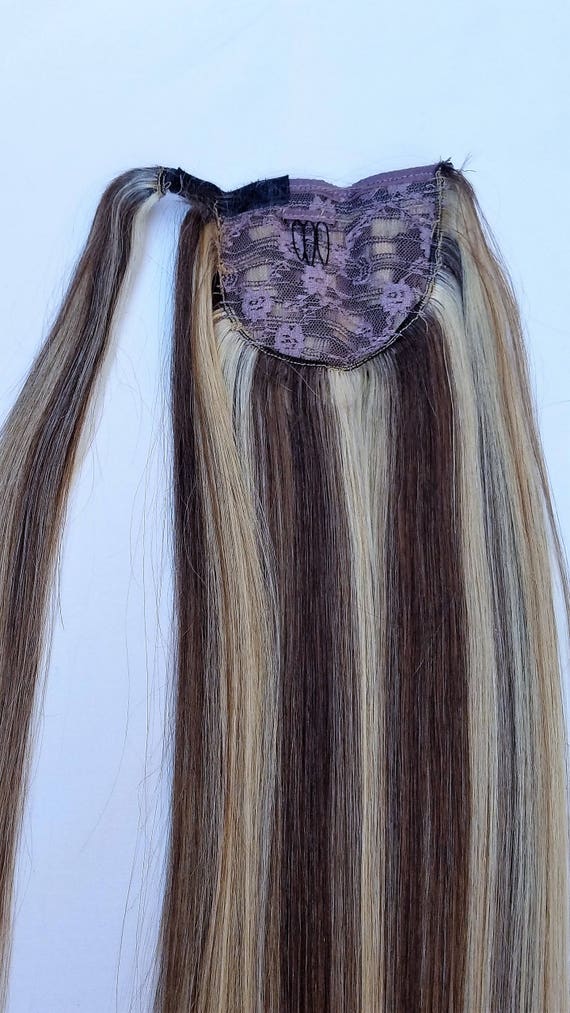 18inches Highlighted 100 Human Hair 100 Grams Wrap Around