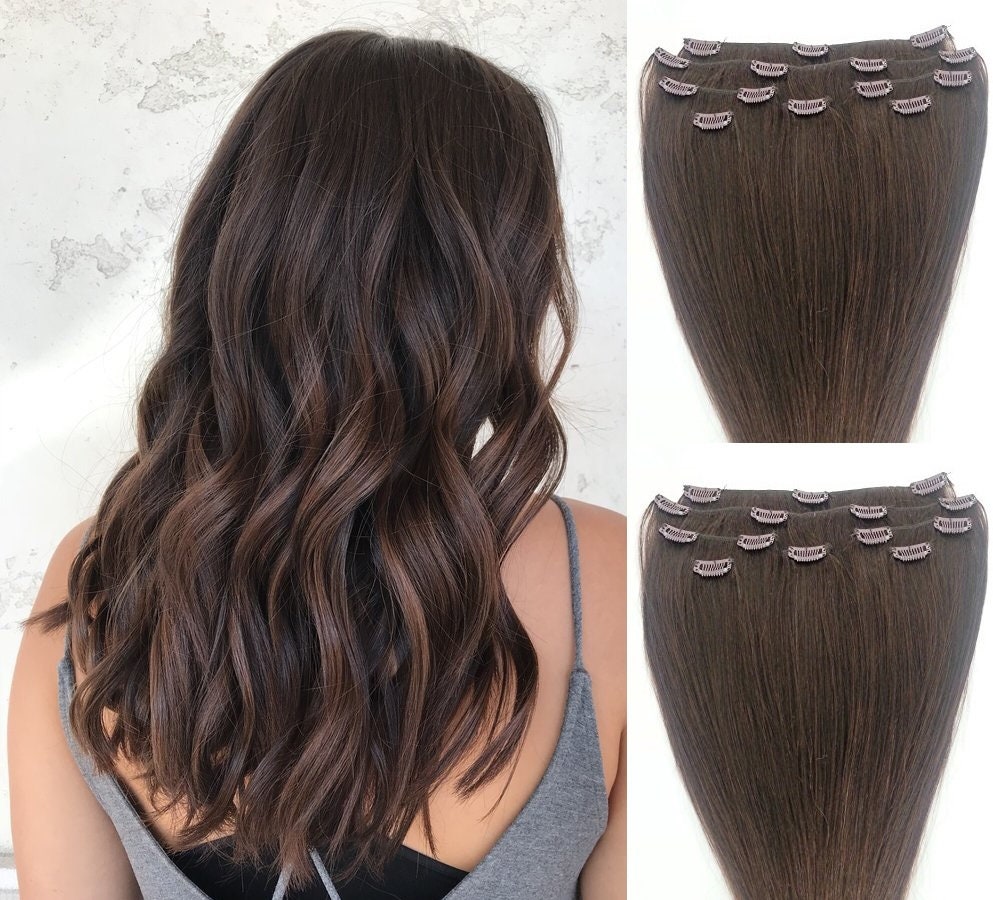 18 Clip in Hair Extensions Real Human Hair 80 Gram Clip - Etsy 18 Clip in Hair Extensions Real Human Hair 80 Gram Clip - Etsy