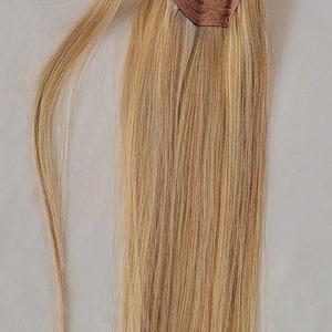 18inches 100% Human Hair, 100 Grams, Wrap Around Ponytail Highlighted ...