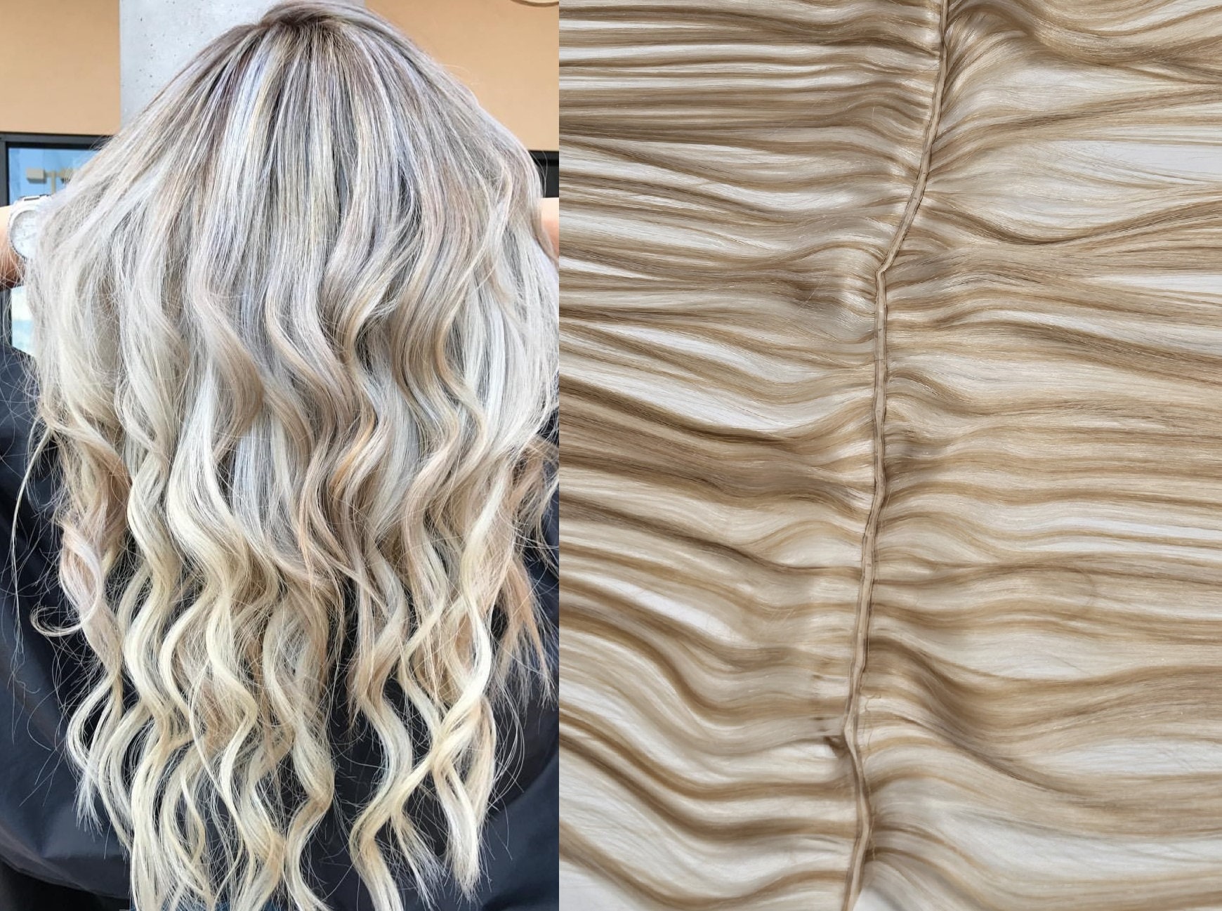 Dark Blonde With Highlights Extensions