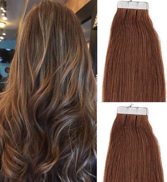 Hair Faux You 18 Tape In Hair Extensions Remy Human Hair Etsy