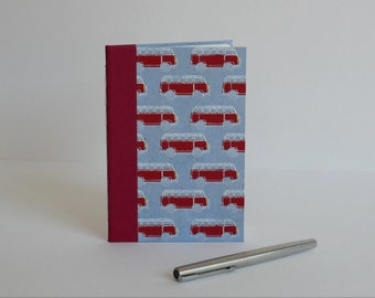 Camping Car notebook, note book, drawing book, 10x15 cm, 40 blank pages.