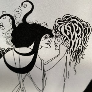 Oscar Wilde&#39;s Salomé Illustrationen von Aubrey Beardsley DIY Kit 7 Seiten - SVG Dateien für Cricut