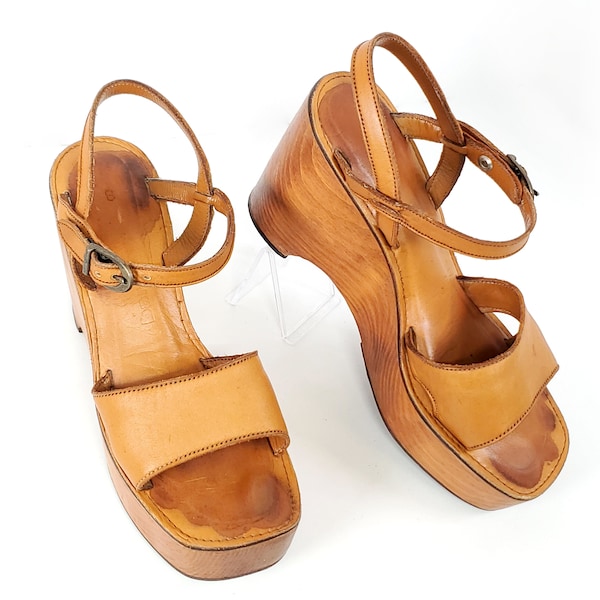 70s Platform Sandals - Etsy