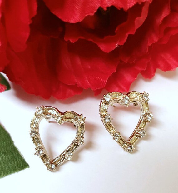 1940s Heart Dress Pins
