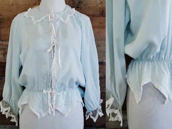 1940s Lingerie S M Small Medium Artemis Bed Jacket