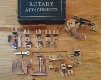 Vintage Griest sewing machine rotarty attachments