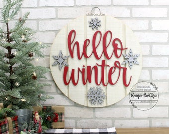 Snowflake Door Decor Etsy