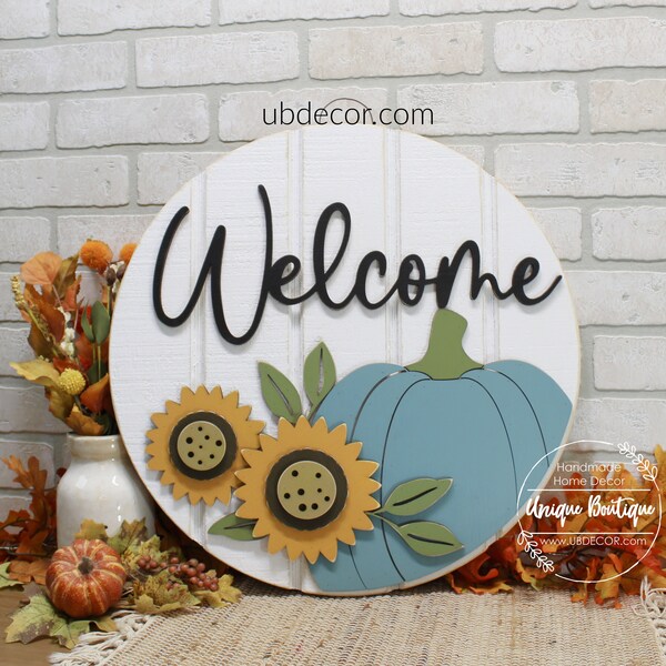 Blue Fall Decor - Etsy