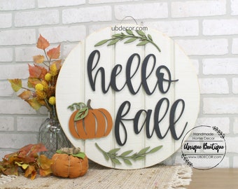 Fall Door Hanger Autumn Door Hanger Pumpkin Door Hanger Fall Decor