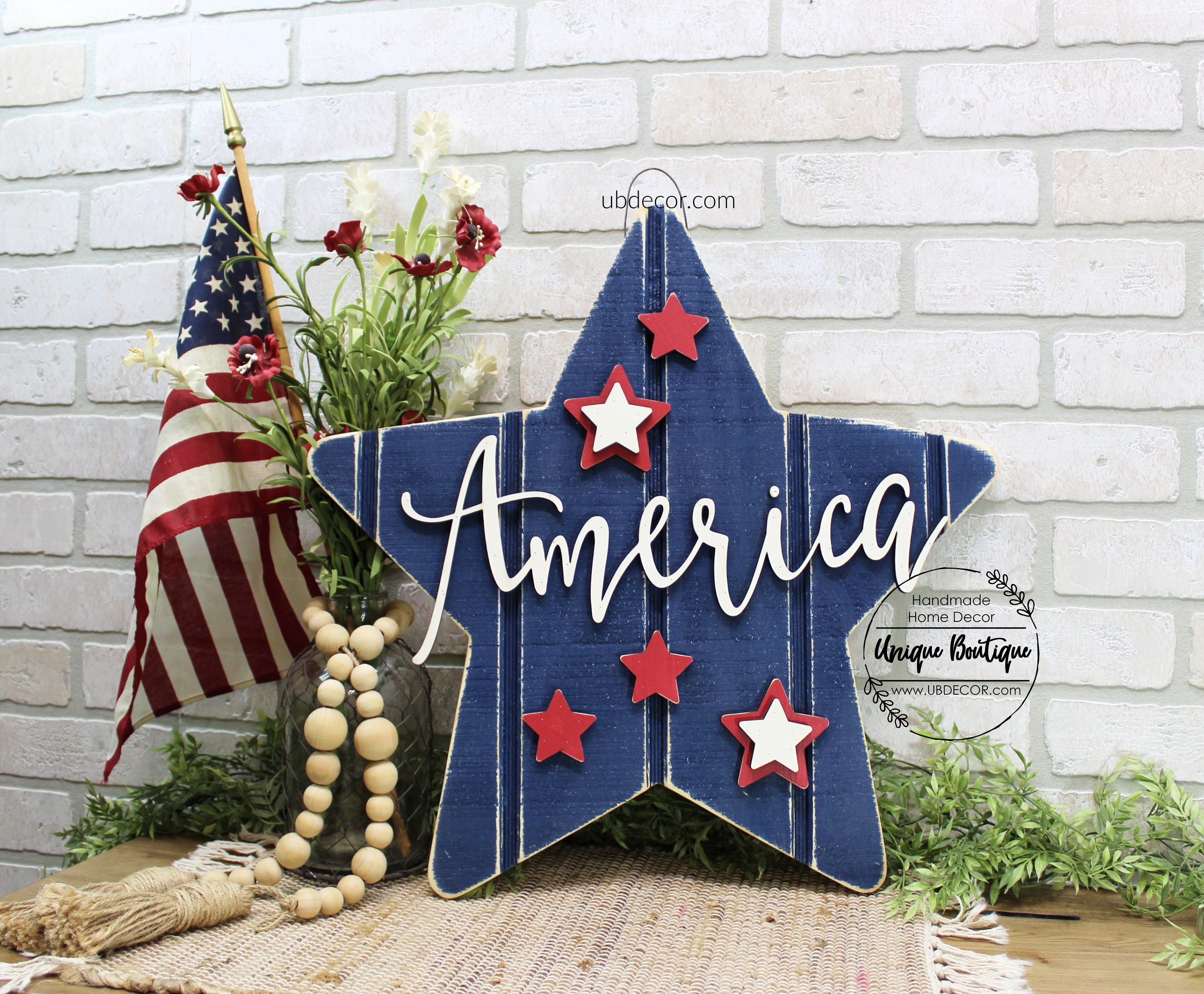Wreath Embellishments July 4th Sign Patriotic wreath sign Patriotic Sign Sign for Wreaths Oh My Stars Sign